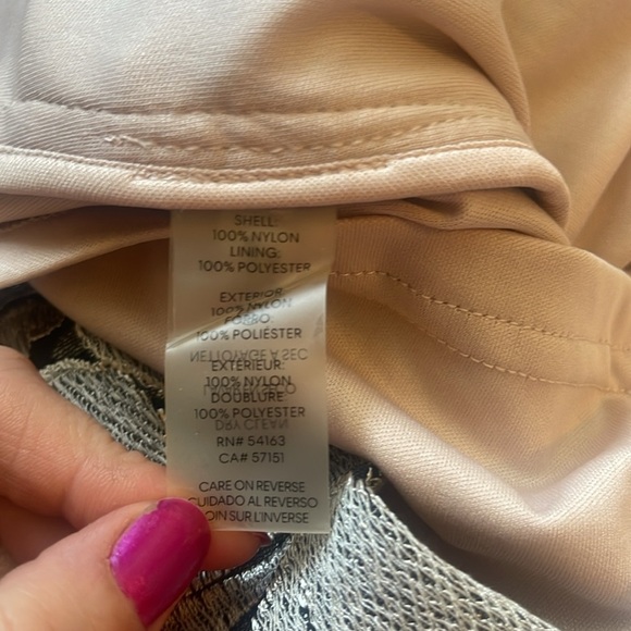 New Calvin Klein Silver Sheath Puff Sleeve Mini Dress embroidered mesh size 2 - Picture 8 of 10